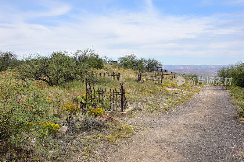 杰罗姆亚利桑那州矿工公墓在Boot Hill